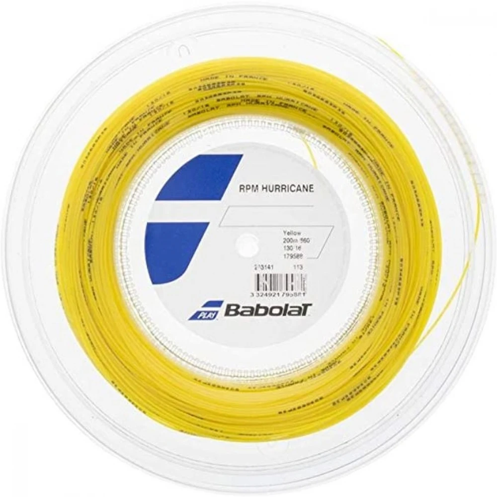 Babolat RPM Hurricane 16g Yellow Tennis String (Reel)