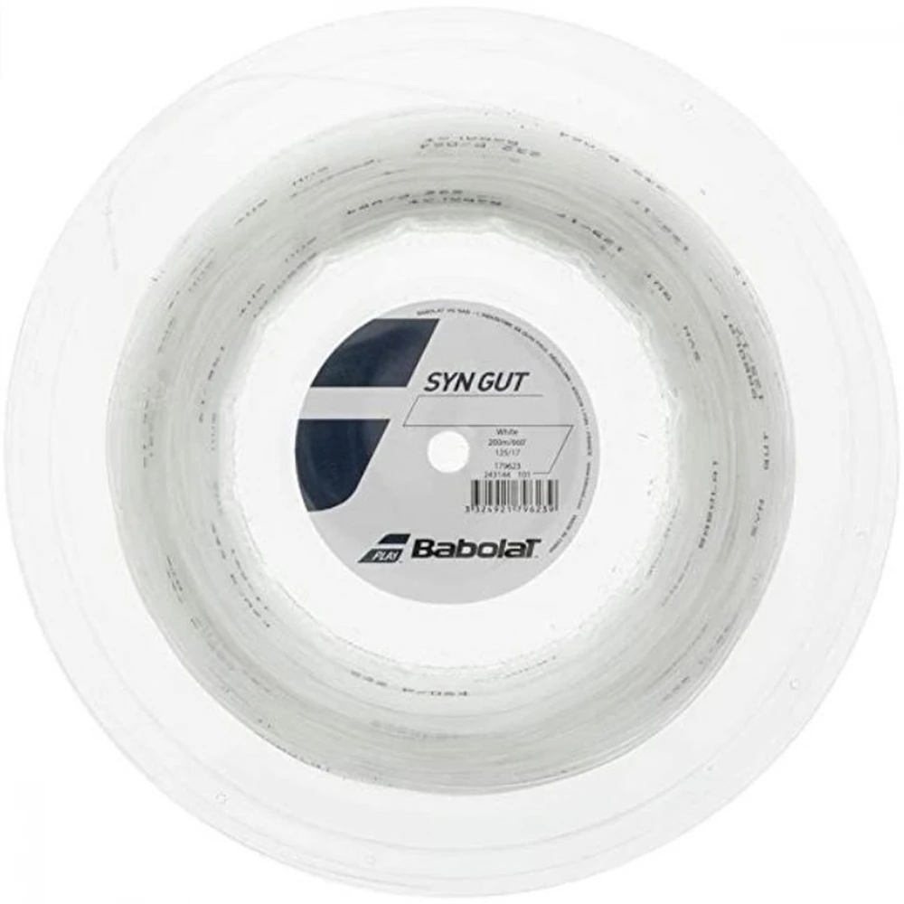 Babolat Synthetic Gut White Tennis String (Reel)