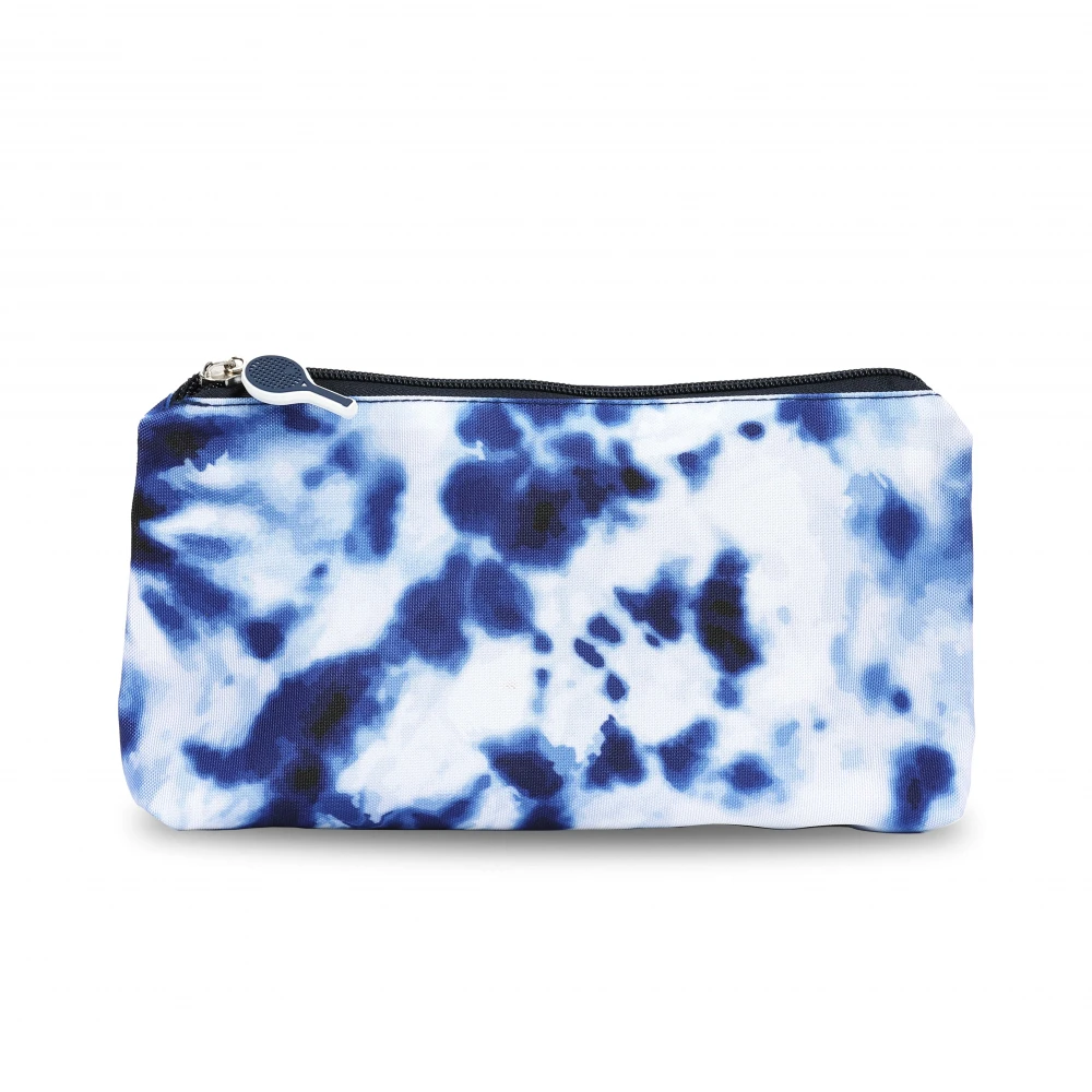 Ame & Lulu Everyday Tennis Pouch (Navy Tie Dye)