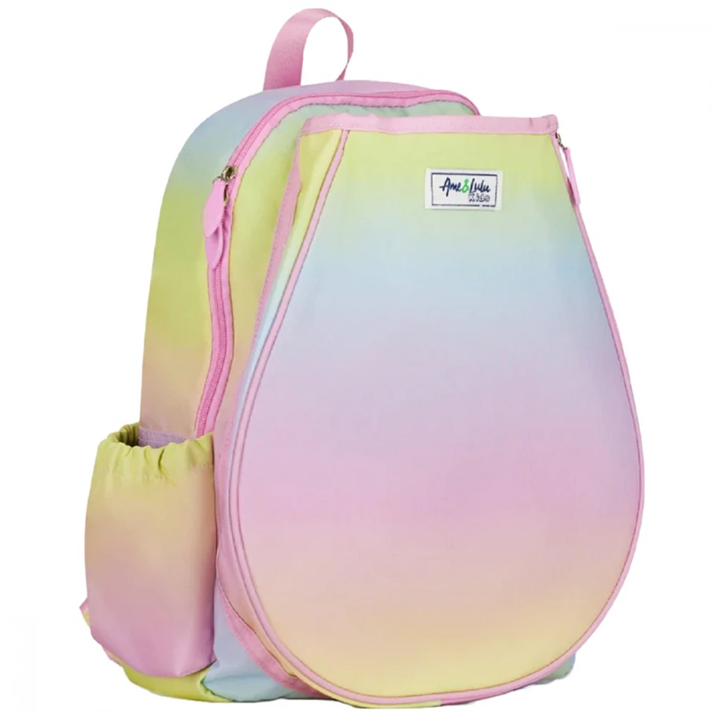 Ame & Lulu Little Love Tennis Backpack (Rainbow Sherbert) - Image 3