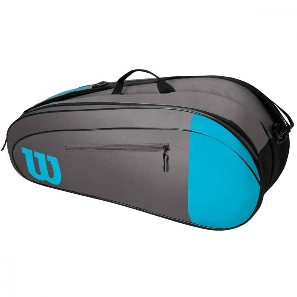 Wilson Team 6 Pack Tennis Bag (Blue/Gray) - Image 2
