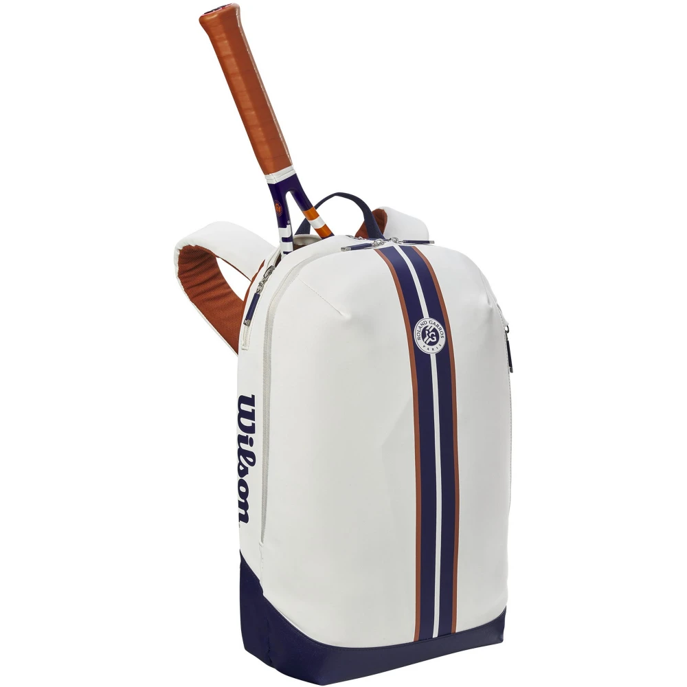 Wilson Roland Garros Super Tour Tennis Backpack (Navy/White/Clay) - Image 2