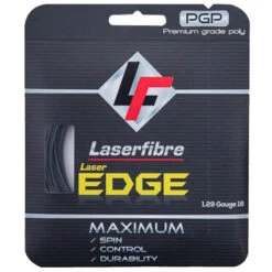 Laserfibre Laser Edge 17g Anthracite Tennis Racquet String (Set)