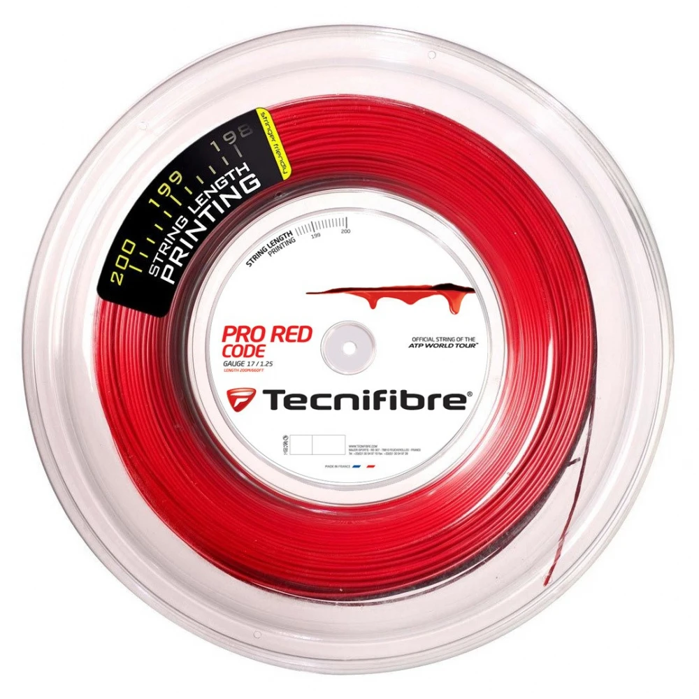 Tecnifibre Pro Red Code 17g Tennis String (Reel)