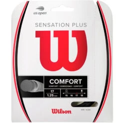 Wilson Sensation Plus 17g Black Tennis String (Set)